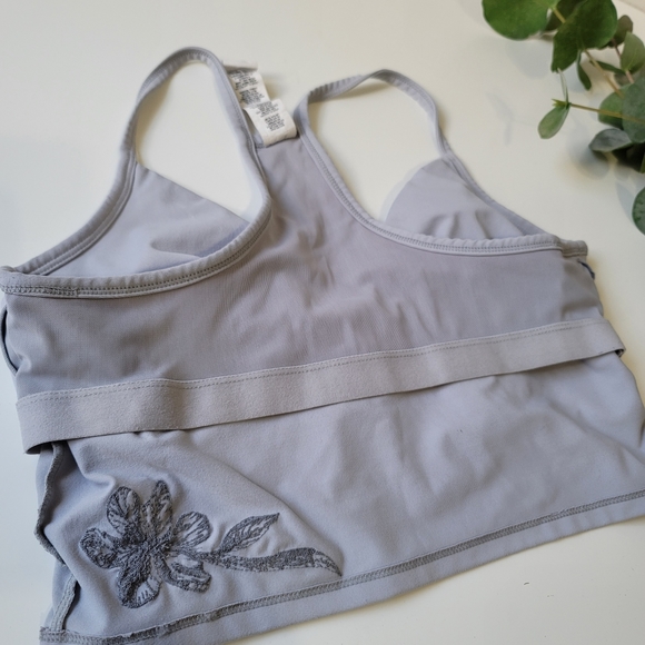 Rare Fabletics longline floral embroidered bralette bra - Picture 9 of 9